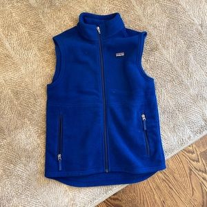 Patagonia boys fleece vest - blue size L